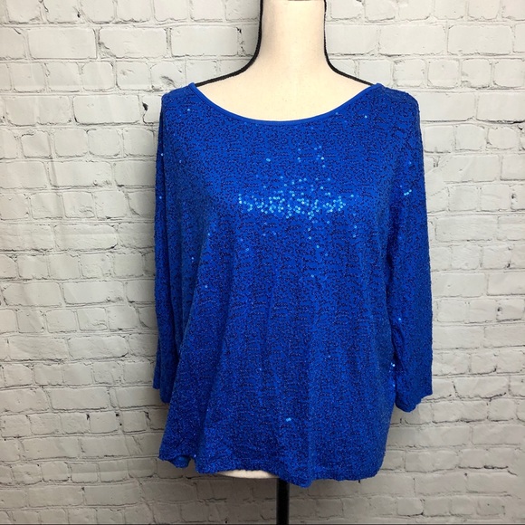 INC International Concepts Sweaters - Full Sequin INC Top